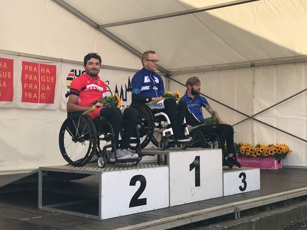 Silniční závod na Evropském poháru UCI v Praze